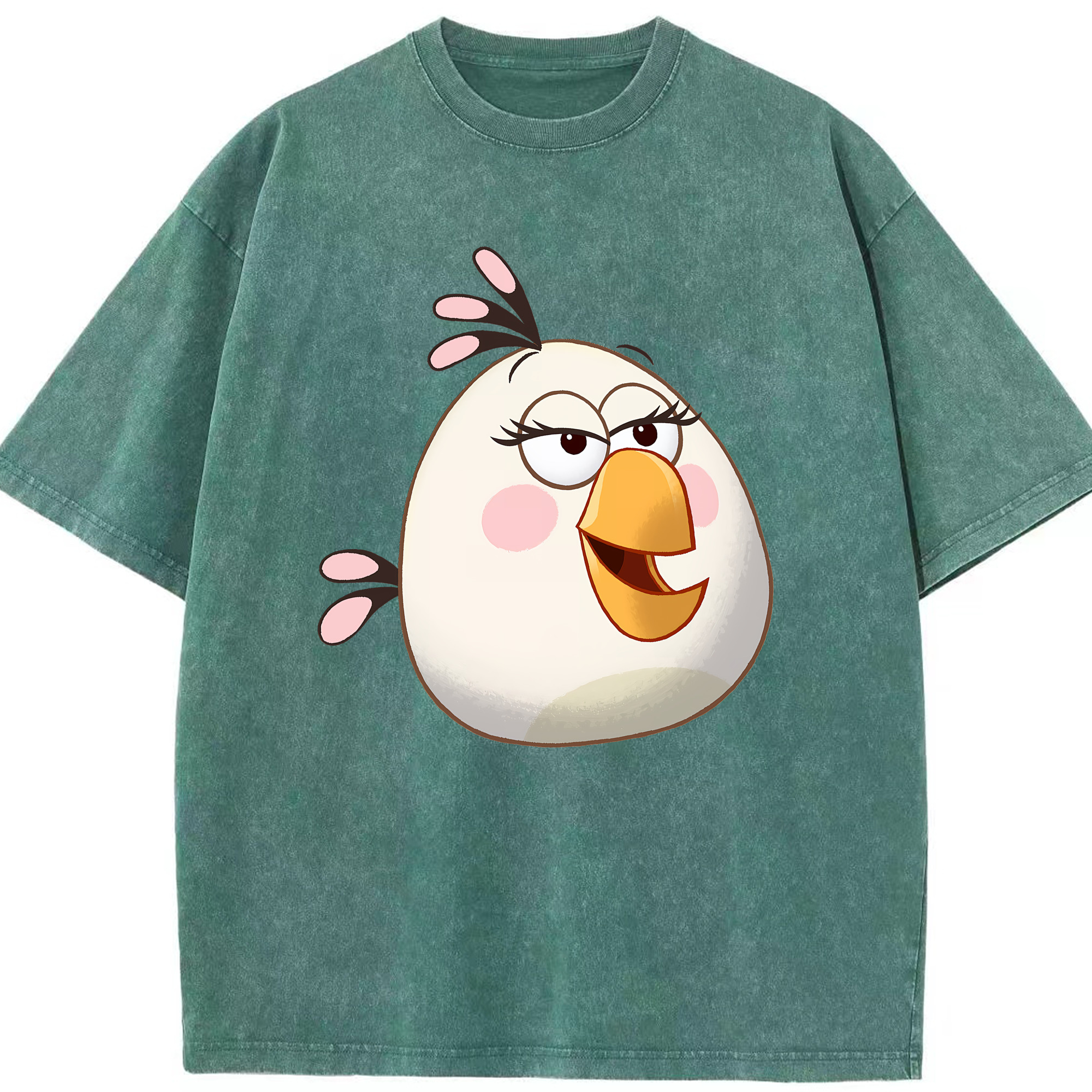 （画像用） Angry Birds アングリーバード 綿100% ヴィンテージ風 半袖Tシャツ（フロントプリント）